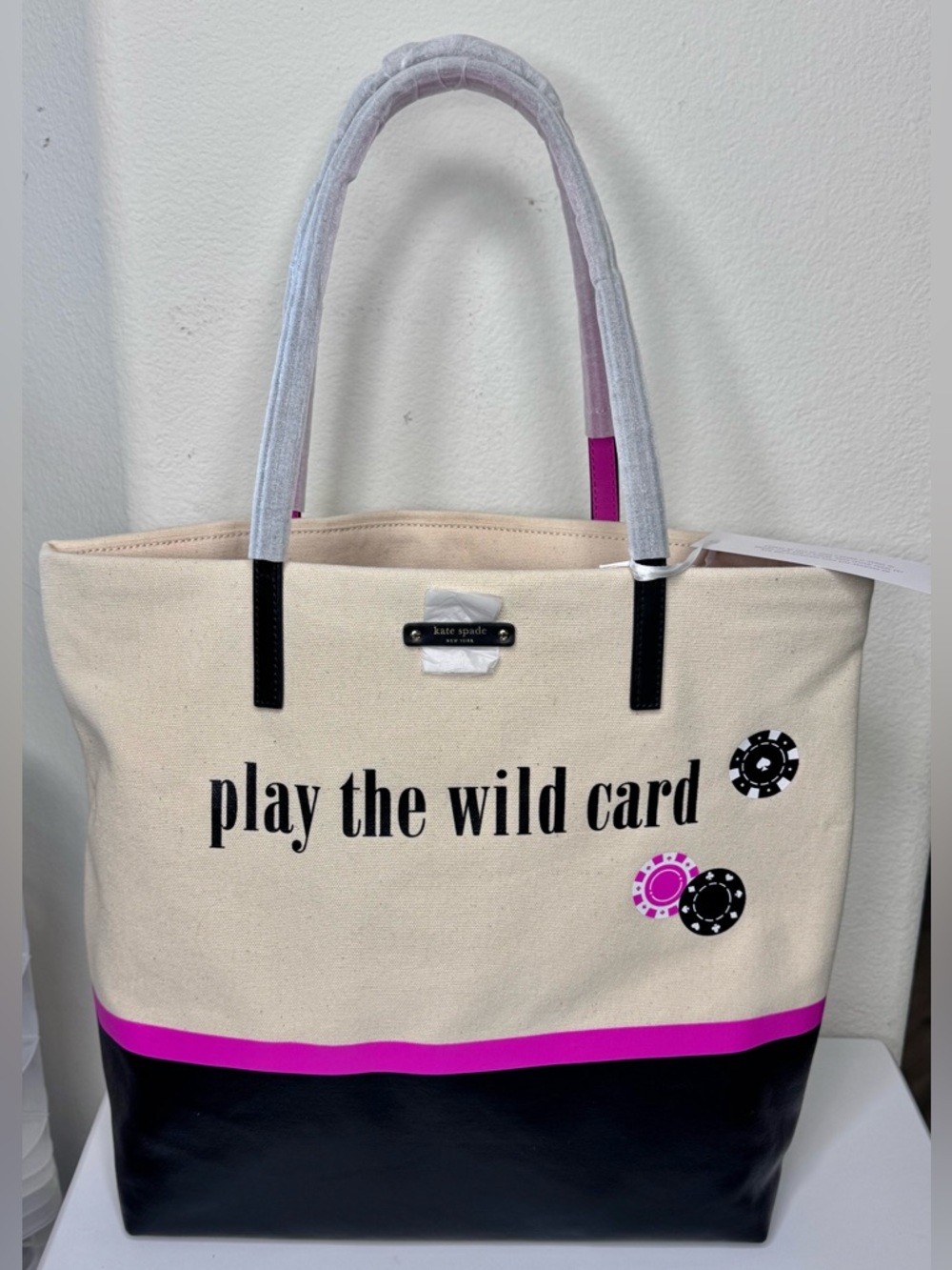 Kate Spade Play The Wild Card Vegas Bon Shopper Tote - Picture 3 of 15